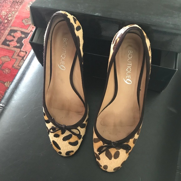 leopard pony hair shoes